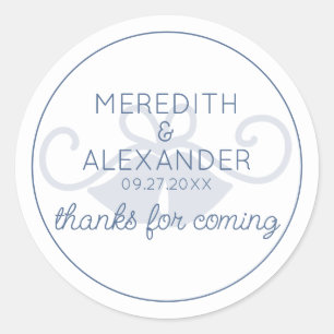 Adesivo Dusty Blue Wednell Obrigado Sticker