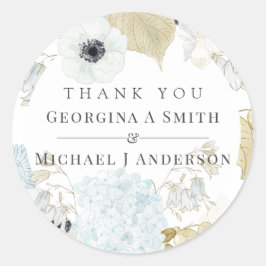 Adesivo Dusty Blue White Marinho Anemone BUDGET Casamento