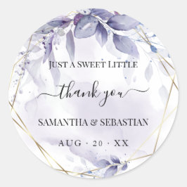 Adesivo Dusty Plum Wispy Floral Obrigado