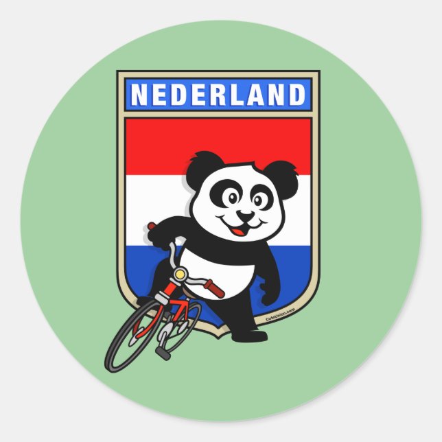 Adesivo Dutch Cycling Panda (Frente)