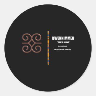 Adesivo Dwennim Adinkra African Gana - Símbolos Ilustração
