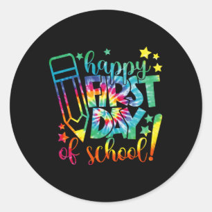 Adesivo Dye Happy First Day School Back To School Teach
