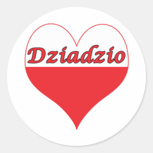 Adesivo Dziadzio Polonês Heart