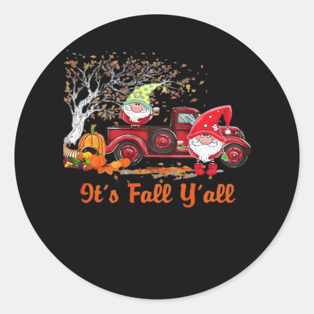 Adesivo É a derrota dos gnomos Pumpkin Spice (Frente)