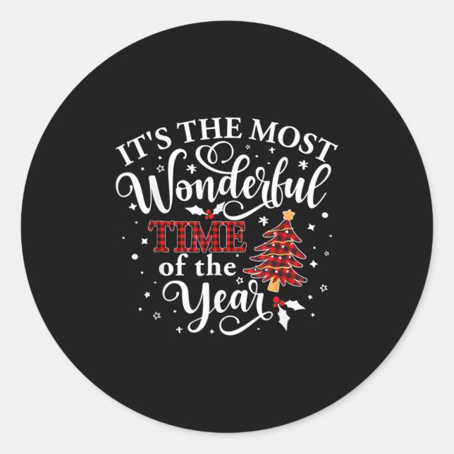 Adesivo É a época mais maravilhosa do Natal (Frente)