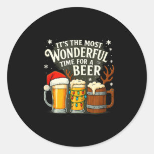 Adesivo É a época mais maravilhosa para uma cerveja festiv
