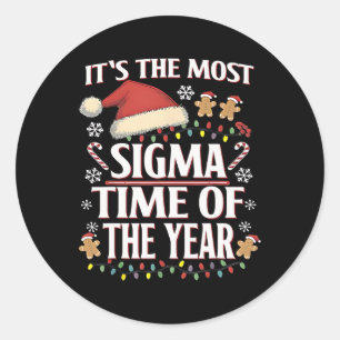 Adesivo É A Época Mais Sigma Do Ano, Um Natal Engraçado
