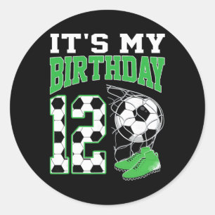 Adesivo É a minha festa de futebol de 12 anos de idade 12