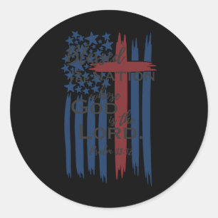 Adesivo É A Nação Cujo Deus É A Bandeira Americana