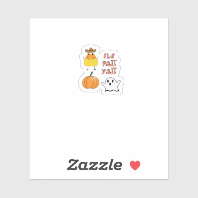 Adesivo É a queda de Y’all Limpa mínima (Folha)