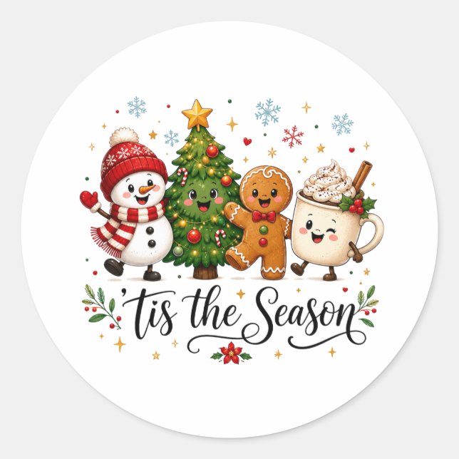 Adesivo É a Temporada de Natal (Frente)