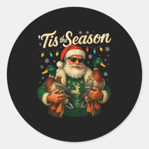 Adesivo É a Temporada do Papai Noel Pato Legal Design de N