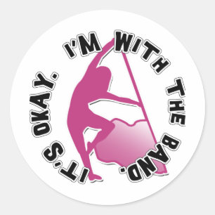 Adesivo É aprovado, mim é com a banda