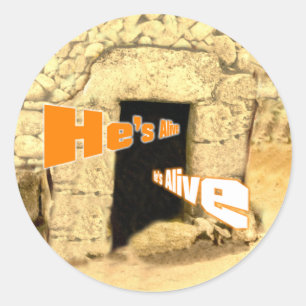 Adesivo É arte cristã viva da ressurreição da páscoa