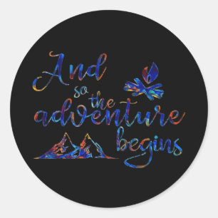 Adesivo E assim, a aventura começa