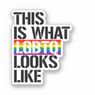 Adesivo É assim que a LGBTQ se parece