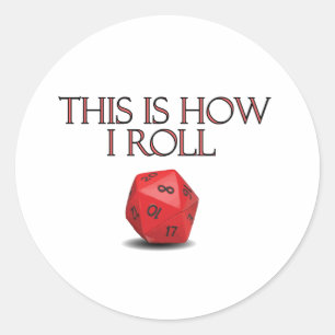 Adesivo É Assim Que Eu Rolo Um Engraçado Dice RPG