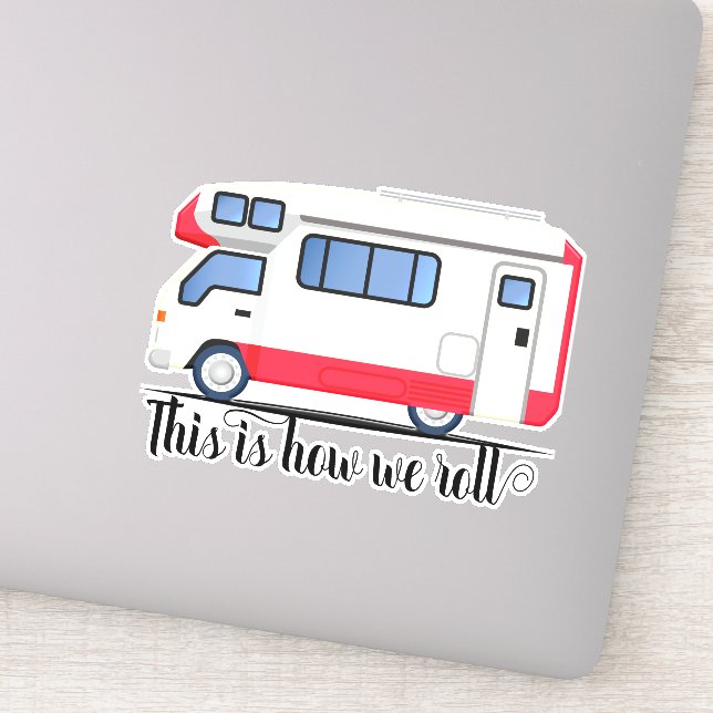Adesivo É assim que nós fazemos RV Recreational Vehicle (Detalhe)
