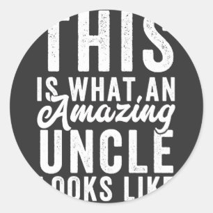 Adesivo É assim que um tio incrível se parece