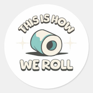 Adesivo É Assim Que Vamos! Cartografia Engraçado de Papel 