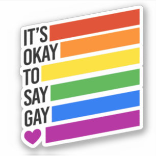 Adesivo É bom dizer gay