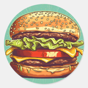 Adesivo É Burger Time