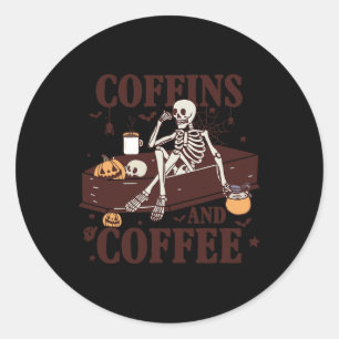 Adesivo E Café Funny Skeleton Halloween