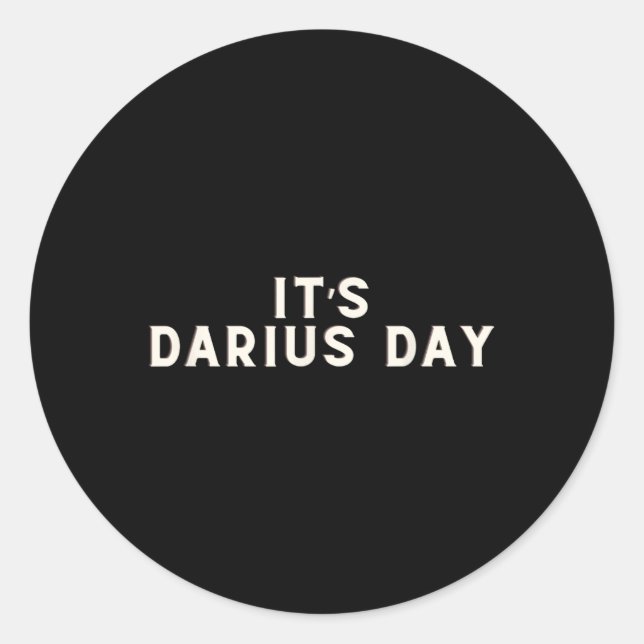 Adesivo É Darius Day Engraçado Meme 1 (Frente)