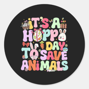 Adesivo É Dia da Esperança Salvar Ovos Animais Bons Coelhi