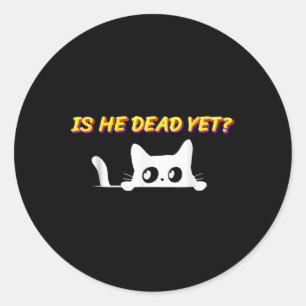 Adesivo É-ele-morto-vintage-ainda Cat