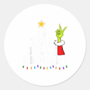 Adesivo É Esta Árvore de Natal Verde Alegre o Suficiente L