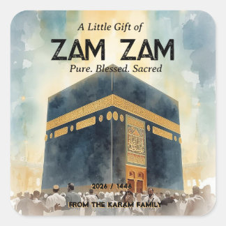 Adesivo e Etiqueta Personalizados Hajj Mubarak Par