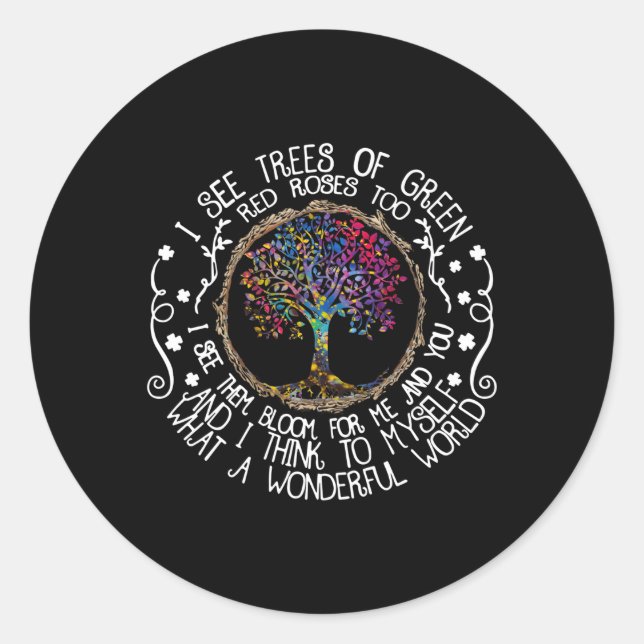 Adesivo E Eu Acho Que Um Mundo Maravilhoso Me Cita (Frente)