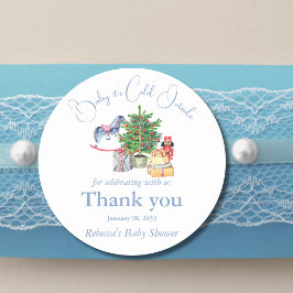 Adesivo É frio fora do Chá de fraldas da Árvore de Natal