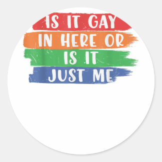 Adesivo É Gay Aqui Ou Sou Apenas Eu Lésbica Gay LGB