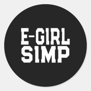 Adesivo E-girl Simp - Engraçado Novelty Simp - Simp Hallow