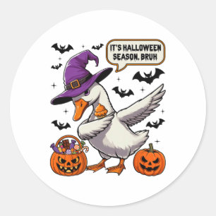 Adesivo É Halloween Season Bruh Funny Goose Costume Spo