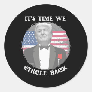 Adesivo É Hora de Cercar a Bandeira do Trump Ck