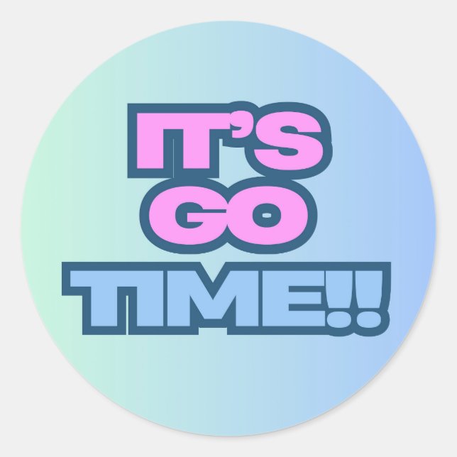 Adesivo É Hora de Ir (Frente)