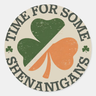 Adesivo É hora de St. Patrick fazer algumas travessuras de
