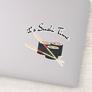 Adesivo É hora de sushi, sushi