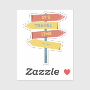 Adesivo É hora de viagem