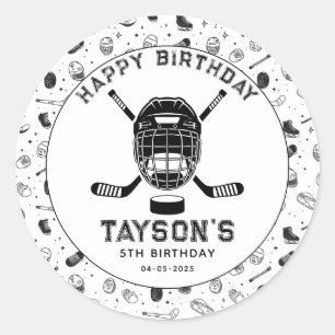 Adesivo É hora do jogo Festa de 5 anos do Hockey