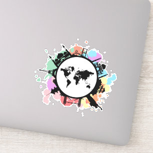 Adesivo É hora do viagem