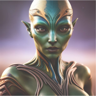 Adesivo E.J. Dourada Princesa Zenafurr de Andromeda Vinyl