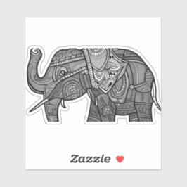 Adesivo E.J. Dourado elefante amovível vinil