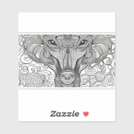 Adesivo E.J. Dourado Macaco face amovível Vinil amovível