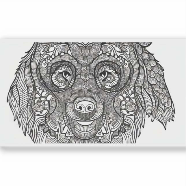 Adesivo E.J. Dourado Urso face amovível Vinil (Frente)