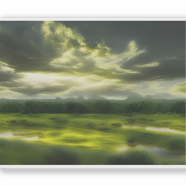 Adesivo E.J. Serenata Dourada de um Vinil Paisagem Rural (Frente)