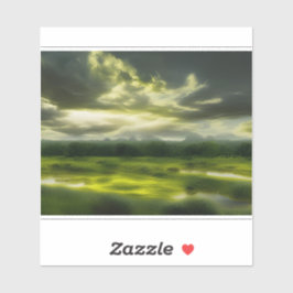 Adesivo E.J. Serenata Dourada de um Vinil Paisagem Rural